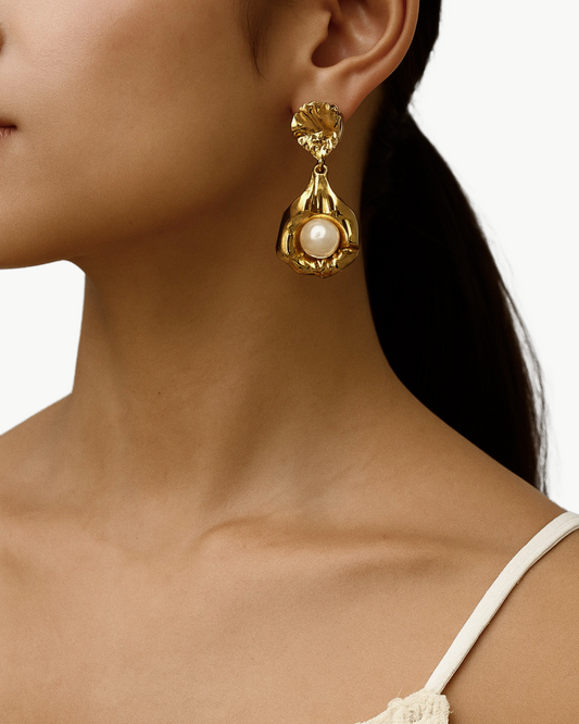 Drop Pearl Earrings