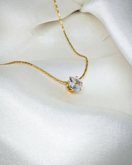 Dainty Diamond Necklace Anti Tarnish