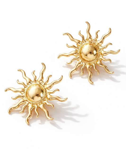 Sun Shape Earrings | Anti Tarnish