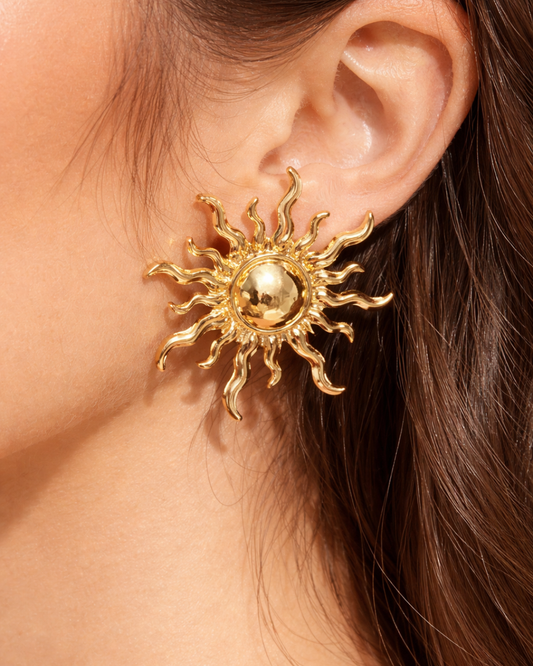 Sun Shape Earrings | Anti Tarnish