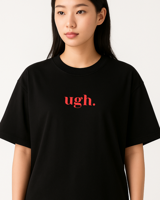 Ugh unisex black oversized