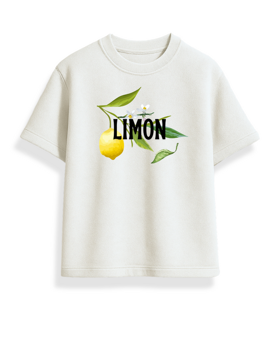 Limon Oversized White T-Shirt