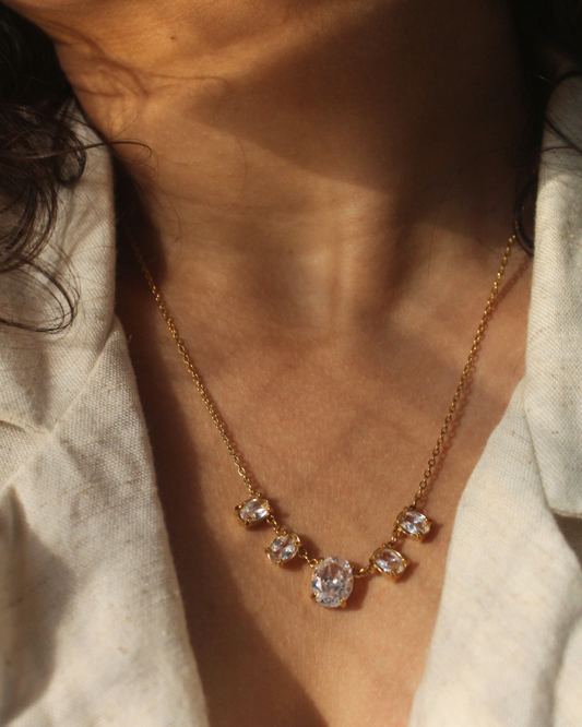 Diamond Multi Circle Necklace