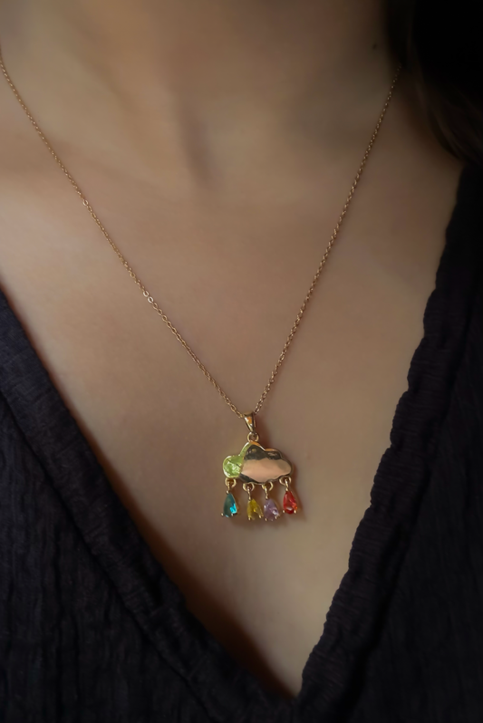 Multistone Pendant Chain