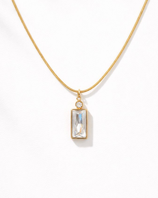 Liora Square Pendant Necklace